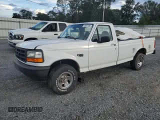 1995 Ford F-150 with VIN 1FTEF14N6SNB52760, listed as a Copart auction lot 73357164 with 0 mi miles and Salvage Title. Bid and sale history available at carsss.com. Image 1.