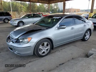 2007 Acura RL Tech Pkg with VIN JH4KB16687C002722, listed as a Copart auction lot 80836514 with 167,112 mi miles and Salvage Title. Bid and sale history available at carsss.com. Image 1.