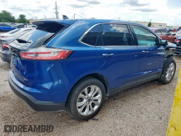 2022 Ford Edge Titanium z VIN 2FMPK4K99NBA55222, wystawiony jako Copart lot #58468375 z przebiegiem 81 762 mil mil oraz Czysty tytuł • Clean title. Historia ofert i sprzedaży dostępna na DreamBid. Obrazek 3.