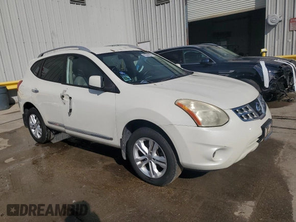 2012 Nissan Rogue S with VIN JN8AS5MT0CW295400, listed as a Copart auction lot 85586954 with 300,128 mi miles and Salvage Title. Bid and sale history available at carsss.com. Image 4.