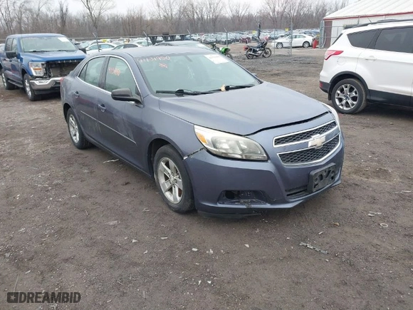 2013 Chevrolet Malibu LS with VIN 1G11B5SA5DF156385, listed as a IAAI auction lot 41131950 with 194,955 mi miles. Bid and sale history available at carsss.com. Image 1.