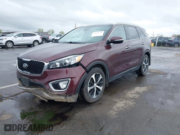 2017 Kia Sorento EX V6 with VIN 5XYPH4A50HG261420, listed as a IAAI auction lot 41933777 with 90,784 mi miles. Bid and sale history available at carsss.com. Image 2.