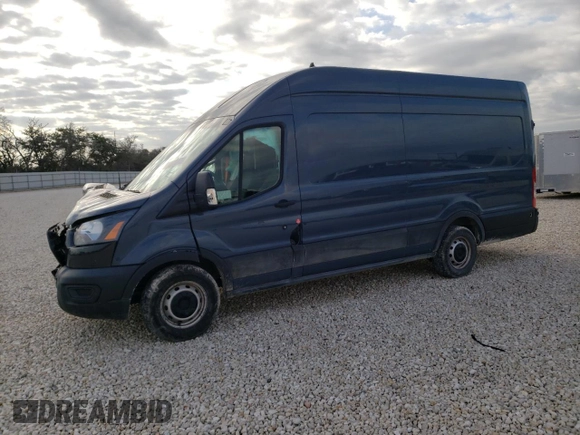 2020 Ford Transit Cargo with VIN 1FTBR3X85LKA55631, listed as a Copart auction lot 86909664 with 55,048 mi miles and Salvage Title. Bid and sale history available at carsss.com. Image 1.