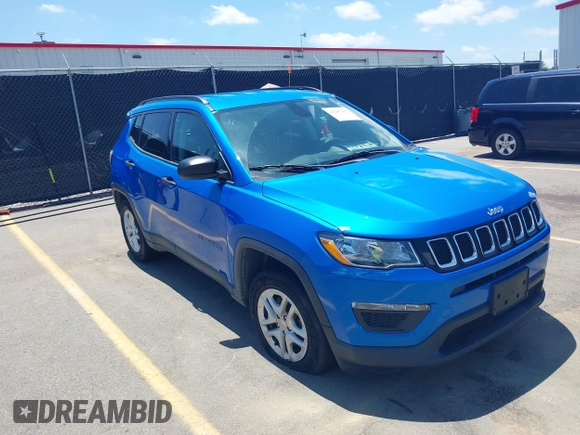 2018 Jeep Compass Sport с VIN 3C4NJCAB0JT338622, выставлен на аукционе IAAI как лот 42287302 с пробегом 99 554 миль миль и . История ставок и продаж доступна на DreamBid. Изображение 1.
