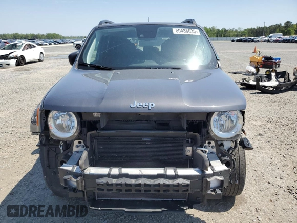 2022 Jeep Renegade Latitude with VIN ZACNJDB11NPN60155, listed as a Copart auction lot 50486635 with 140,298 mi miles and Salvage title. Bid and sale history available at DreamBid. Image 5.