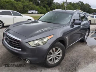2012 Infiniti FX35 with VIN JN8AS1MU7CM120316, listed as a Copart auction lot 75073144 with 0 mi miles and Salvage Title. Bid and sale history available at carsss.com. Image 1.