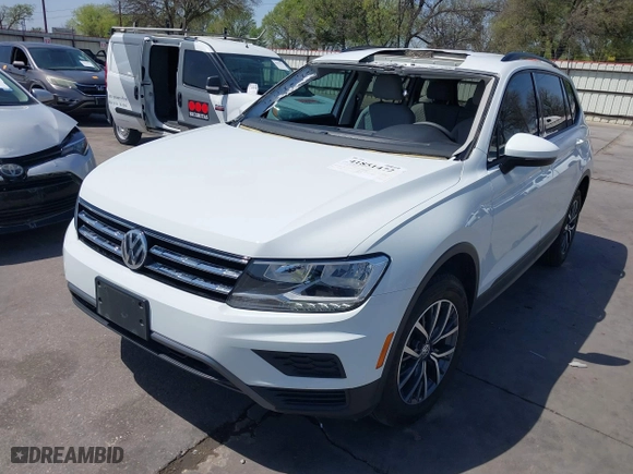 2021 Volkswagen Tiguan S with VIN 3VV1B7AX1MM010320, listed as a IAAI auction lot 41851472 with 45,526 mi miles. Bid and sale history available at carsss.com. Image 18.
