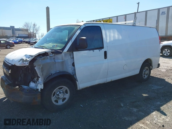 2006 Chevrolet Express Cargo with VIN 1GCFG15XX61261303, listed as a IAAI auction lot 41853813 with 174,363 mi miles and . Bid and sale history available at DreamBid. Image 2.