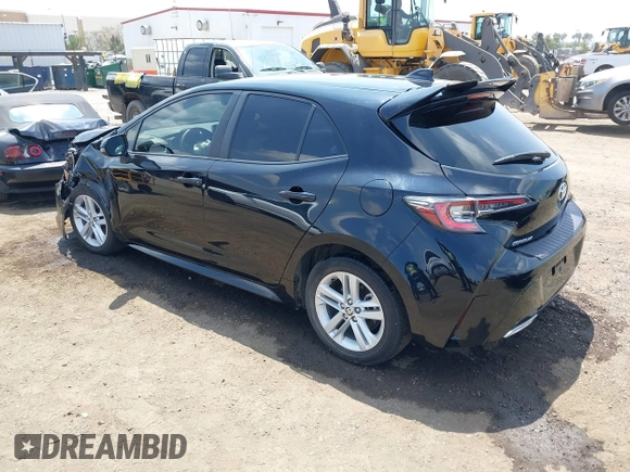 2022 Toyota Corolla Hatchback SE with VIN JTNB4MBE0N3166758, listed as a IAAI auction lot 39296188 with 20,401 mi miles. Bid and sale history available at carsss.com. Image 3.