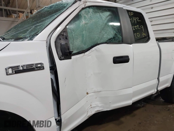 2020 Ford F-150 XL with VIN 1FTEX1EP6LFB29794, listed as a IAAI auction lot 41422229 with 105,388 mi miles. Bid and sale history available at carsss.com. Image 6.