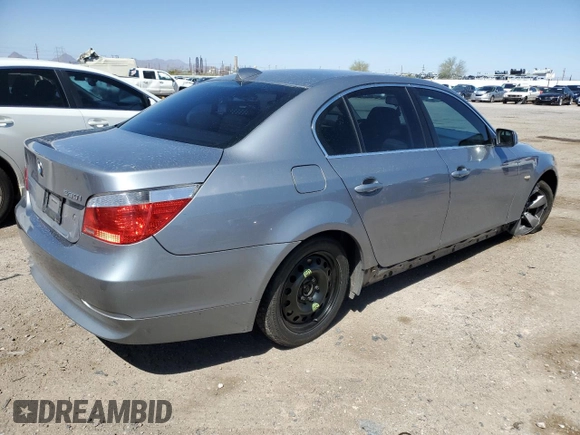 2006 BMW 5 Series 530i with VIN WBANE735X6CM34146, listed as a Copart auction lot 49740535 with 121,958 mi miles and Salvage Title. Bid and sale history available at carsss.com. Image 3.