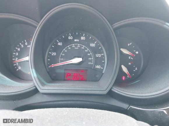 2016 Kia Rio LX with VIN KNADM4A32G6690392, listed as a IAAI auction lot 42075112 with 122,212 mi miles. Bid and sale history available at carsss.com. Image 7.