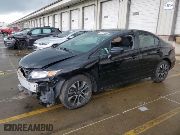 2015 Honda Civic EX z VIN 19XFB2F84FE086975, wystawiony jako Copart lot #54414085 z przebiegiem 141 402 mil mil oraz Szkoda całkowita • Salvage title. Historia ofert i sprzedaży dostępna na DreamBid. Obrazek 1.