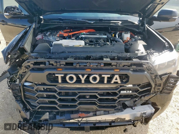 2024 Toyota Tundra TRD Pro Hybrid with VIN 5TFPC5DB3RX081207, listed as a Copart auction lot 58406695 with 10,963 mi miles and Salvage title. Bid and sale history available at DreamBid. Image 11.