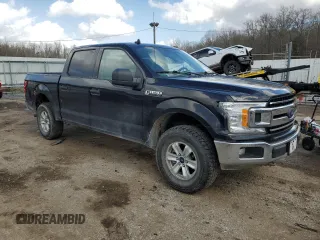 2019 Ford F-150 XL with VIN 1FTEW1E5XKKC41201, listed as a Copart auction lot 43567325 with 126,311 mi miles and Salvage Title. Bid and sale history available at carsss.com. Image 4.