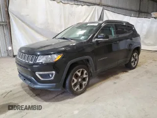 2018 Jeep Compass Limited with VIN 3C4NJDCBXJT399754, listed as a Copart auction lot 52698695 with 99,960 mi miles and Clean Title. Bid and sale history available at DreamBid. Image 1.