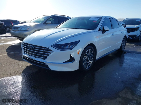 2021 Hyundai Sonata Hybrid SEL with VIN KMHL34JJ0MA024040, listed as a IAAI auction lot 41597221 with 54,891 mi miles. Bid and sale history available at carsss.com. Image 18.