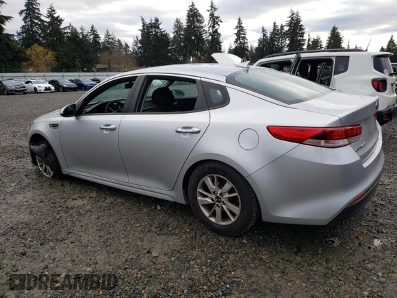 2018 Kia Optima LX with VIN 5XXGT4L36JG188719, listed as a Copart auction lot 81845134 with 101,032 mi miles and Salvage Title. Bid and sale history available at DreamBid. Image 2.