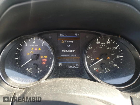2020 Nissan Rogue Sport SV with VIN JN1BJ1CV7LW262525, listed as a Copart auction lot 50948995 with 93,060 mi miles and Salvage Title. Bid and sale history available at carsss.com. Image 9.