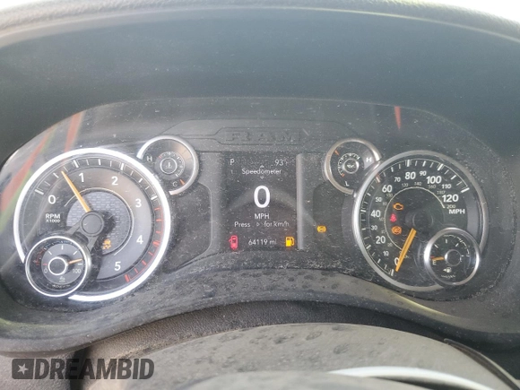 2020 Ram 5500 Tradesman with VIN 3C7WRNFL7LG105233, listed as a Copart auction lot 59277835 with 64,119 mi miles and Salvage title. Bid and sale history available at DreamBid. Image 9.