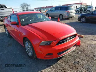 2013 Ford Mustang V6 with VIN 1ZVBP8AM6D5258825, listed as a IAAI auction lot 41864521 with 278,483 mi miles. Bid and sale history available at carsss.com. Image 1.