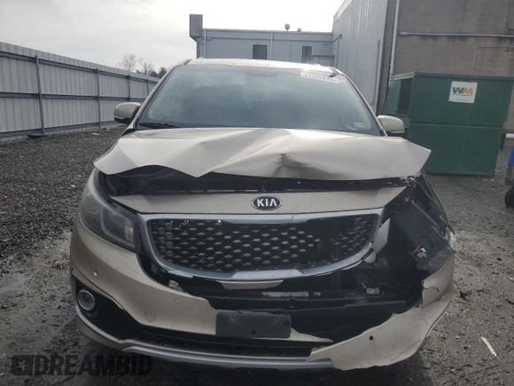 2015 Kia Sedona SX-L with VIN KNDME5C12F6031793, listed as a Copart auction lot 43320815 with 152,432 mi miles and Salvage Title. Bid and sale history available at DreamBid. Image 5.