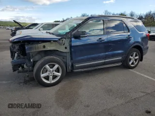 2017 Ford Explorer XLT with VIN 1FM5K8D8XHGD09035, listed as a Copart auction lot 56655445 with 73,643 mi miles and Salvage title. Bid and sale history available at DreamBid. Image 1.