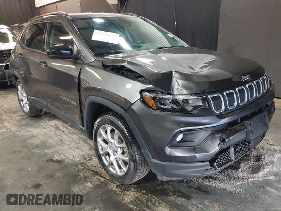 2022 Jeep Compass Latitude Lux с VIN 3C4NJDFB0NT117963, выставлен на аукционе IAAI как лот 42146133 с пробегом 57 003 миль миль и . История ставок и продаж доступна на DreamBid. Изображение 1.