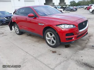 2018 Jaguar F-PACE 30t Premium with VIN SADCJ2GX4JA236448, listed as a IAAI auction lot 41365983 with 1 mi miles. Bid and sale history available at carsss.com. Image 1.