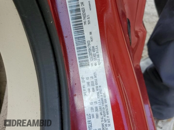 2008 Chrysler Sebring Limited with VIN 1C3LC65M58N179433, listed as a Copart auction lot 77661614 with 0 mi miles and Non Repairable. Bid and sale history available at carsss.com. Image 13.