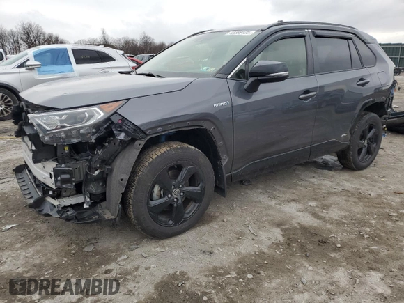 2020 Toyota RAV4 Hybrid XSE with VIN JTME6RFV3LD502316, listed as a Copart auction lot 43389425 with 39,670 mi miles and Salvage Title. Bid and sale history available at carsss.com. Image 1.