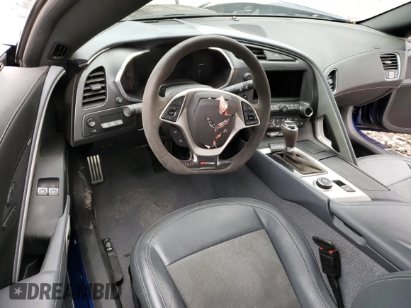 2017 Chevrolet Corvette Z06 2LZ with VIN 1G1YS2D63H5600364, listed as a Copart auction lot 37788644 with 25,594 mi miles. Bid and sale history available at carsss.com. Image 8.