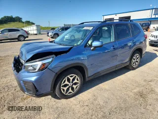 2021 Subaru Forester Premium with VIN JF2SKAJC5MH560283, listed as a Copart auction lot 63492855 with 55,942 mi miles and Salvage title. Bid and sale history available at DreamBid. Image 1.