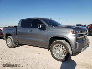 2020 Chevrolet Silverado 1500 High Country with VIN 3GCPWFED2LG400749, listed as a Copart auction lot 85888304 with 86,773 mi miles and Clean Title. Bid and sale history available at carsss.com. Image 4.