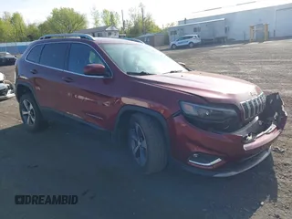 2019 Jeep Cherokee Limited with VIN 1C4PJMDN0KD299607, listed as a IAAI auction lot 42158424 with 80,014 mi miles and . Bid and sale history available at carsss.com. Image 1.