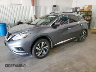2015 Nissan Murano Platinum z VIN 5N1AZ2MG1FN261318, wystawiony jako Copart lot #58267055 z przebiegiem 103 290 mil mil oraz Szkoda całkowita • Salvage title. Historia ofert i sprzedaży dostępna na DreamBid. Obrazek 1.