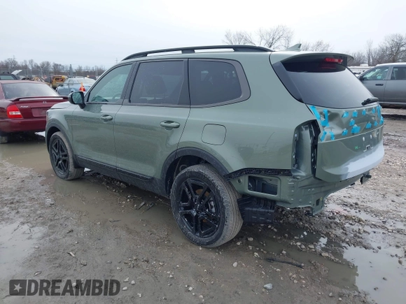 2024 Kia Telluride EX with VIN 5XYP3DGC5RG559709, listed as a IAAI auction lot 41828201 with 6,114 mi miles and . Bid and sale history available at carsss.com. Image 3.