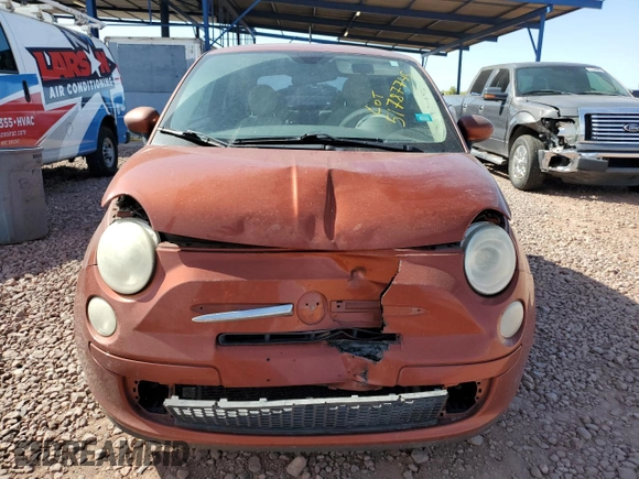 2015 FIAT 500 Pop with VIN 3C3CFFAR0FT545479, listed as a Copart auction lot 51787745 with 134,223 mi miles and Salvage Title. Bid and sale history available at carsss.com. Image 5.