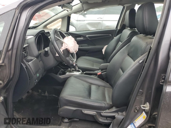 2018 Honda Fit EX-L with VIN 3HGGK5H95JM726719, listed as a Copart auction lot 59015325 with Not provided miles and Salvage title. Bid and sale history available at DreamBid. Image 7.