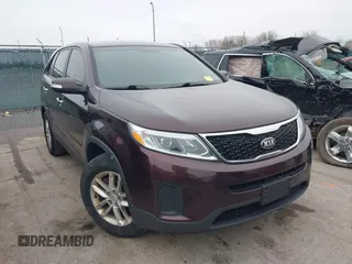 2014 Kia Sorento LX with VIN 5XYKT3A64EG481294, listed as a IAAI auction lot 41923848 with 179,414 mi miles. Bid and sale history available at carsss.com. Image 1.