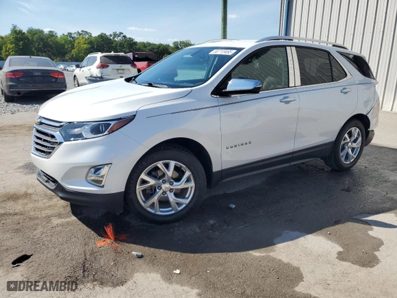 2018 Chevrolet Equinox Premier with VIN 2GNAXMEV0J6310998, listed as a Copart auction lot 50713465 with 92,041 mi miles and Salvage Title. Bid and sale history available at carsss.com. Image 1.