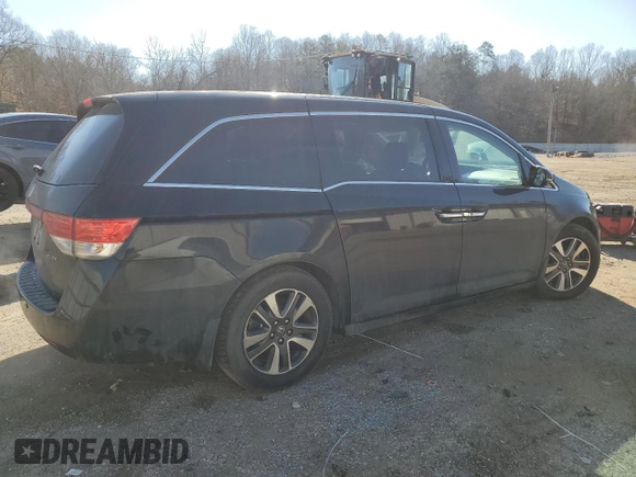 2014 Honda Odyssey Touring with VIN 5FNRL5H94EB133819, listed as a Copart auction lot 46469315 with 170,574 mi miles and Salvage Title. Bid and sale history available at carsss.com. Image 3.