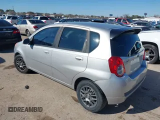 2009 Chevrolet Aveo 1LT with VIN KL1TD66E99B630907, listed as a IAAI auction lot 41378480 with 102,906 mi miles and . Bid and sale history available at DreamBid. Image 3.