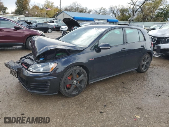 2015 Volkswagen GTI SE with VIN 3VW4T7AU1FM027908, listed as a Copart auction lot 81329894 with 61,315 mi miles and Salvage Title. Bid and sale history available at DreamBid. Image 1.