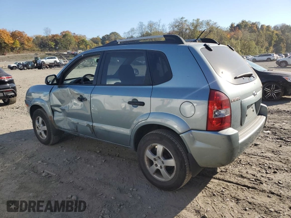 2007 Hyundai Tucson GLS with VIN KM8JM12B87U529322, listed as a Copart auction lot 76936004 with 173,251 mi miles and Salvage Title. Bid and sale history available at carsss.com. Image 2.