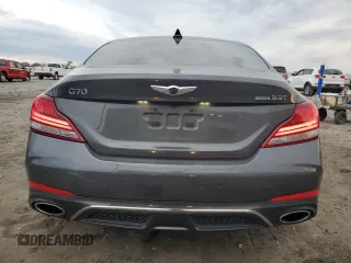 2021 Genesis G70 3.3T with VIN KMTG74LE1MU074276, listed as a Copart auction lot 78747054 with 49,745 mi miles and Salvage Title. Bid and sale history available at carsss.com. Image 6.