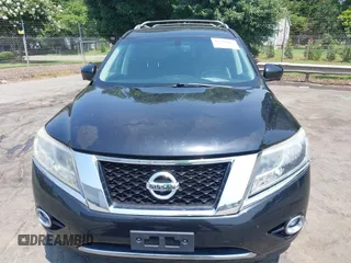 2015 Nissan Pathfinder SL with VIN 5N1AR2MM5FC684405, listed as a IAAI auction lot 42594415 with 130,691 mi miles and . Bid and sale history available at DreamBid. Image 6.