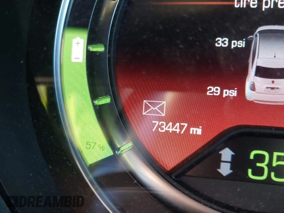 2017 FIAT 500e with VIN 3C3CFFGE6HT682417, listed as a IAAI auction lot 41432822 with 73,447 mi miles. Bid and sale history available at carsss.com. Image 15.
