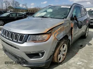 2020 Jeep Compass Latitude with VIN 3C4NJCBB1LT225067, listed as a Copart auction lot 47819295 with 55,579 mi miles and Salvage Title. Bid and sale history available at carsss.com. Image 11.
