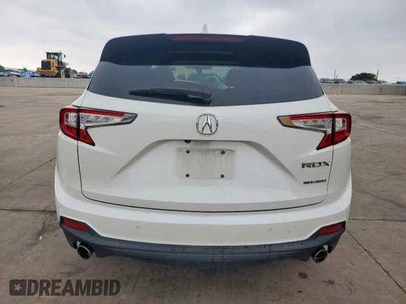 2019 Acura RDX Technology with VIN 5J8TC2H56KL001527, listed as a Copart auction lot 57758495 with 88,823 mi miles and Salvage title. Bid and sale history available at DreamBid. Image 6.